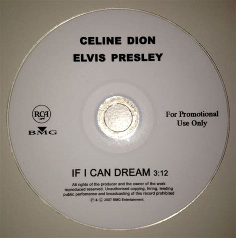 elvis if i can dream celine dion|if i can dream album.